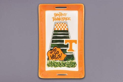 Ceramic Collegiate Handled Mini Tray Tennessee Volunteers Kitchen Decor