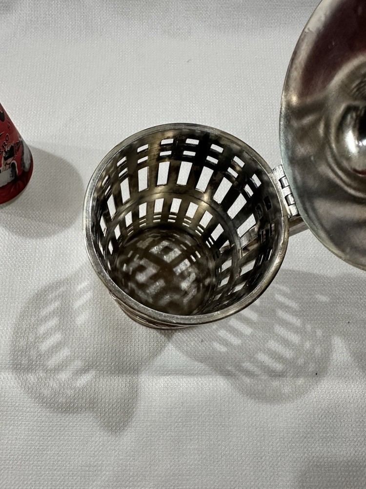 Smith Silver Co Mustard Pot Server, Silver Soldered Pitcher