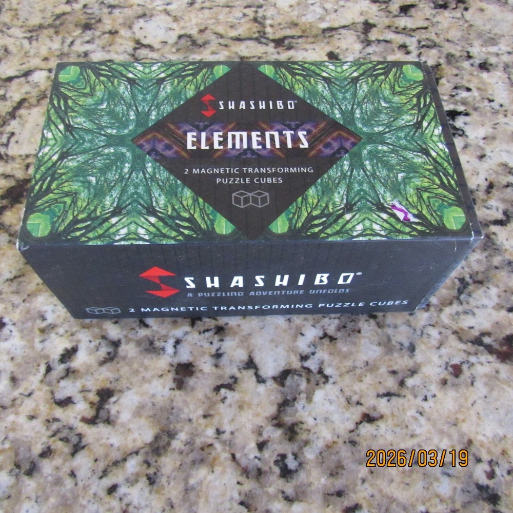 Shashibo Elements - 2 - Piece Puzzle Cube Set-Magnetic Shape Shifting