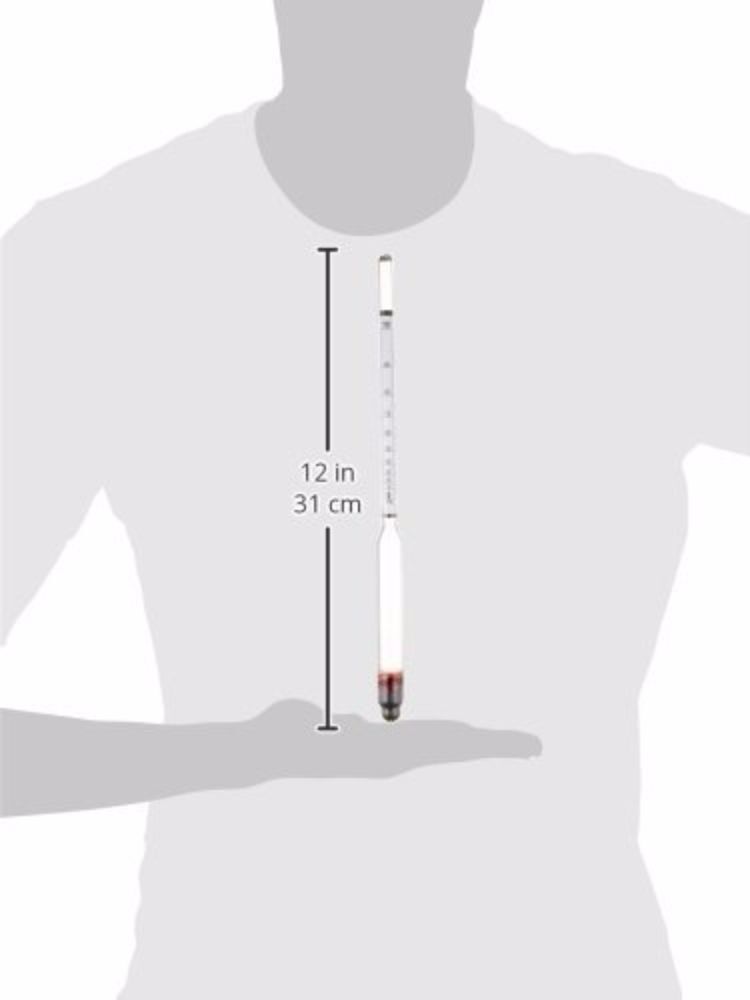Hydrometer Alcohol 0-200 Proof and Tralle Proof Tester Distilling Spirit