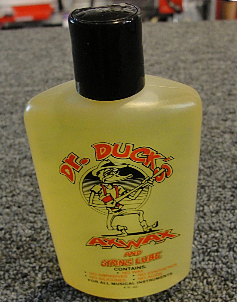 Dr. Duck's Axe Wax and String Lube 4 oz for GUITARS and Stringed Insturments