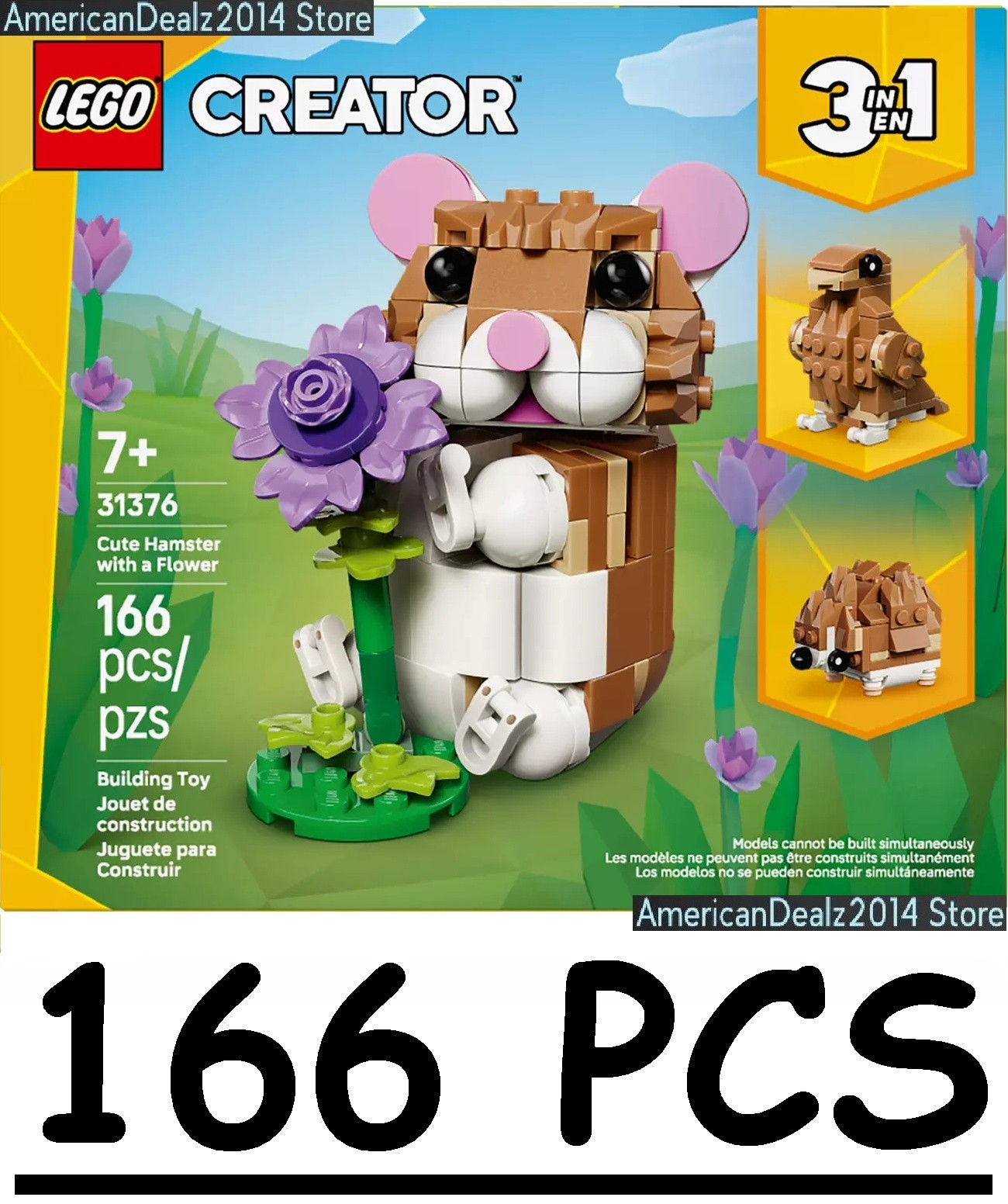 Lego 31376 Creator 3 in 1 Cute Hamster with a Flower - NEW SEALED!!