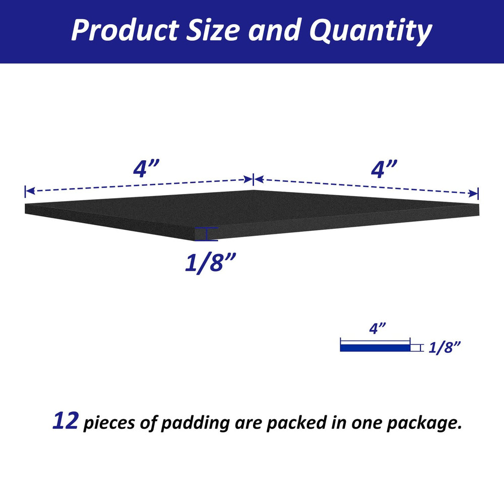 Foam Padding Sheets with Adhesive Backing - Self Stick Neoprene Insulation Foam,