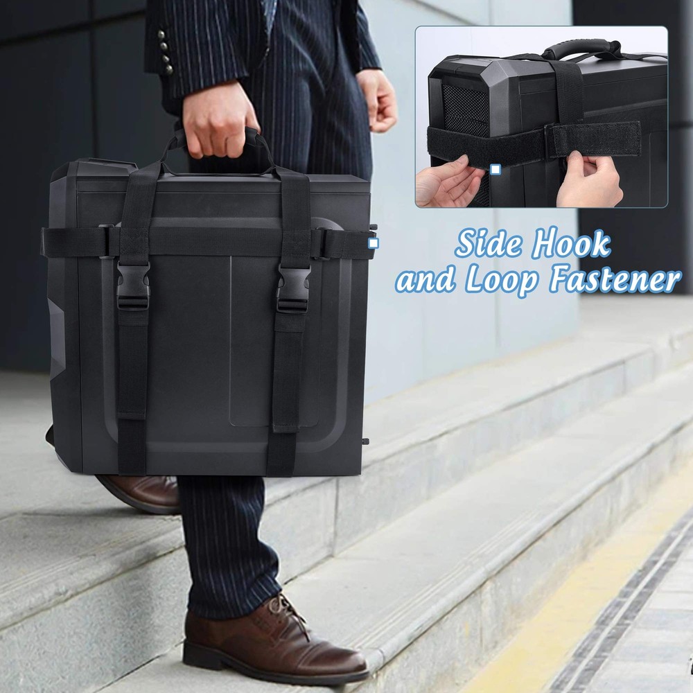 Pc Tower Carrying Strap With Rubber Handle Desktop Carrying Case Belt Computer T