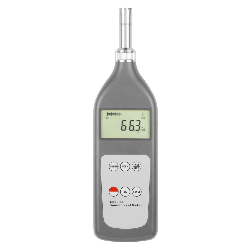Portable Impulse Sound Level Tester With Dynamic Scale Display Manual Control