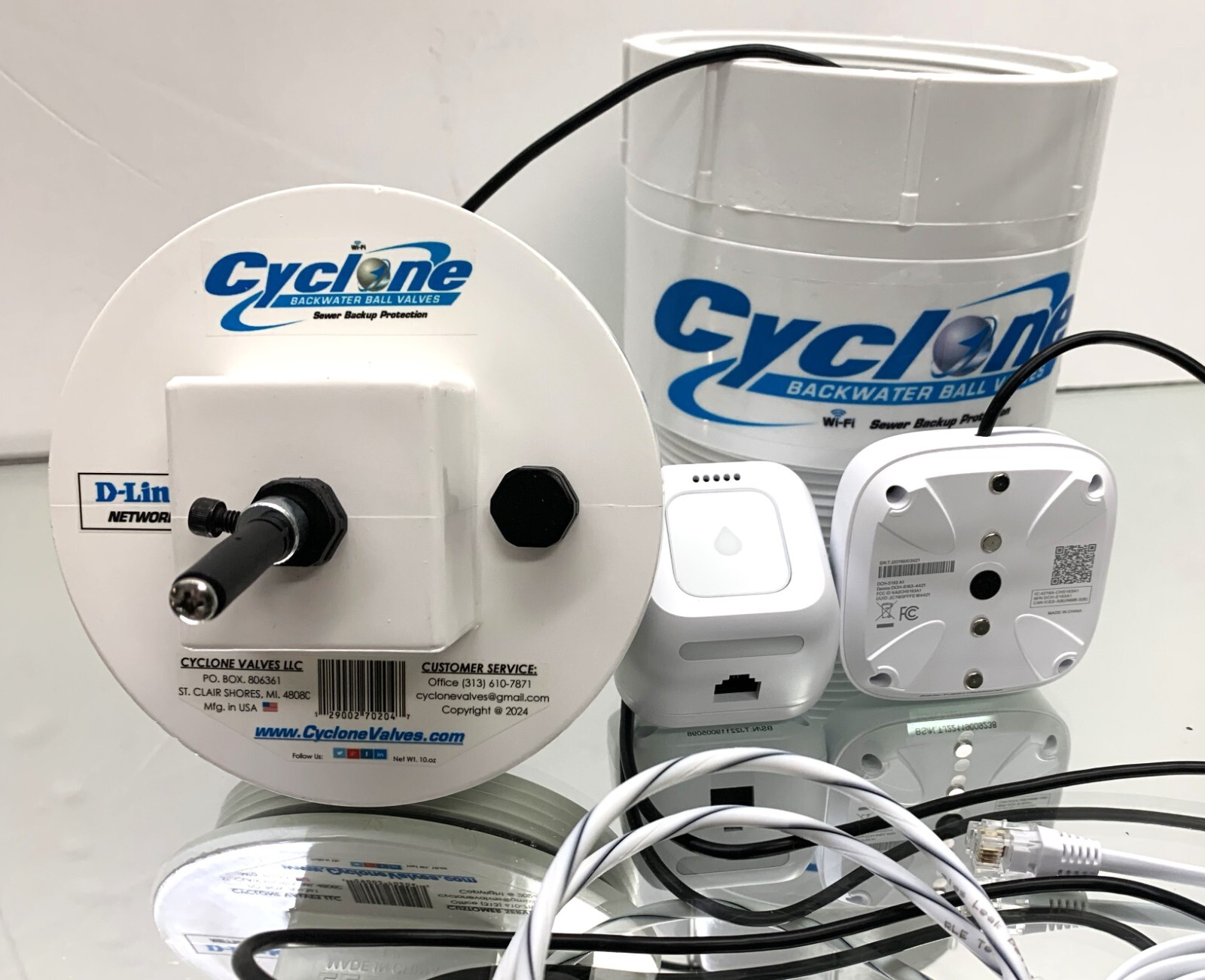 4" D-Link Cable Alarm Extension & Wi Fi Alarm