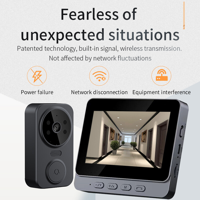 Smart Wireless WiFi Doorbell Intercom Video Camera Door Bell Chime Security ➙