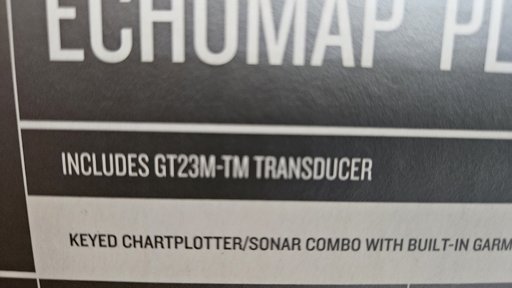 Garmin Echomap Plus 64CV + Transducer, Chartplotter MFD, GPS with mount NIB