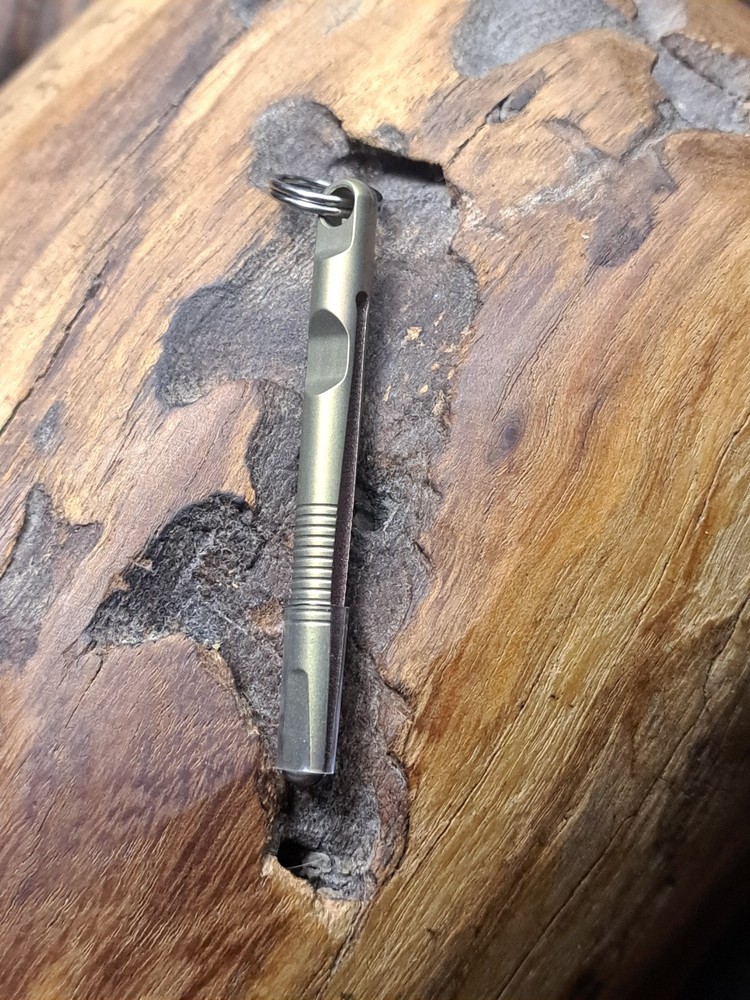 EDC Anodized Titanium Keychain Tweezers