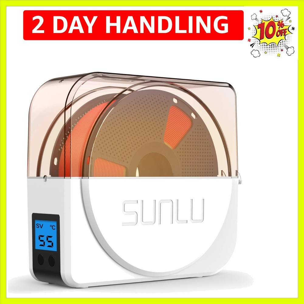 S1 Plus Filament Dryer Box with Adjustable Temp & Timer for 3D Printing Success