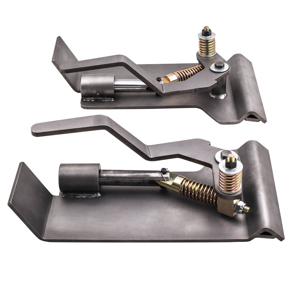 2pc Universal Weld-On Skid Steer Quick Attach Conversion Adapter Quick Tach