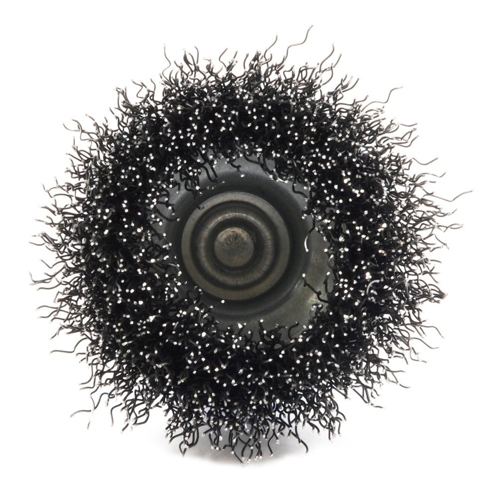 Compact 2-Inch Wire Cup Brush for Efficient Rust & Paint Removal - Forney 72729