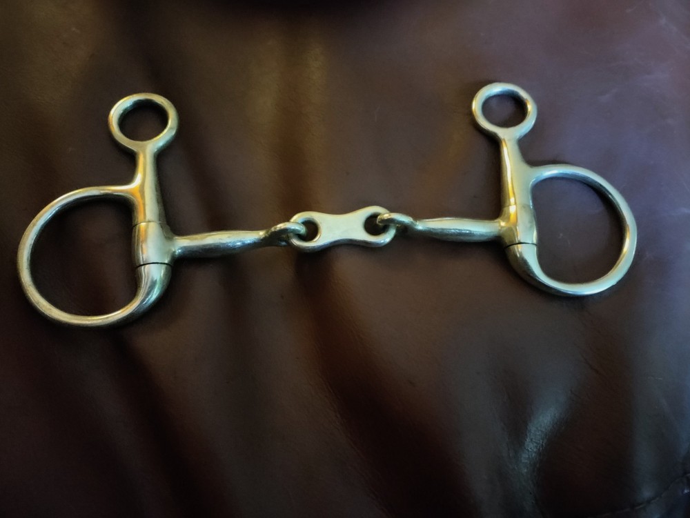 French link Baucher Bit German Silver 5 1/2"