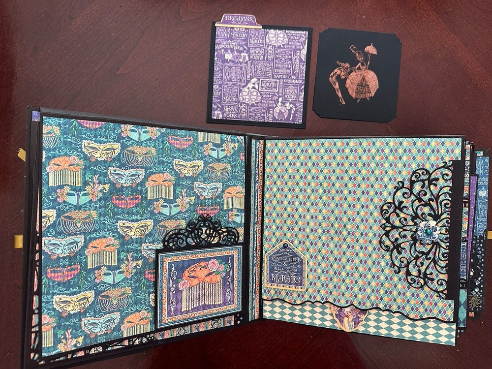 Handmade Album Using Graphic 45 Midnight Masquerade