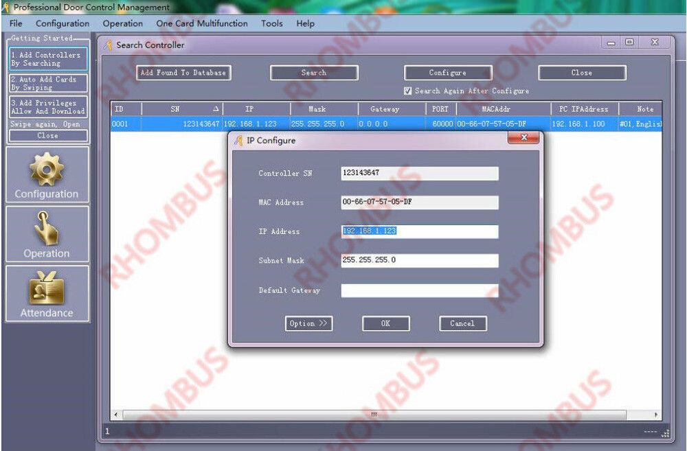 TCP/IP 2 Door Browser Server B/S iOS Android Apple App Access Controller w/Power
