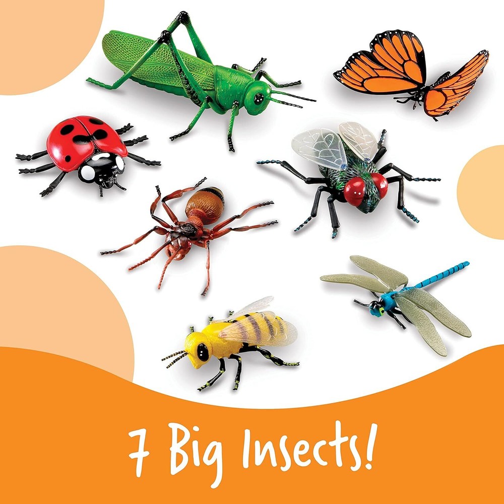 Learning Resources Jumbo Insects I Fly, Ant, Bee, Ladybug, Grasshopper,