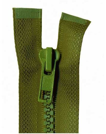 45cm Khaki Open End Chunky Zip