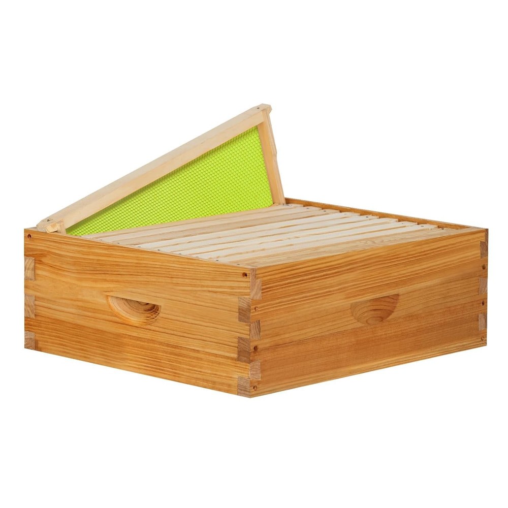 10 Frame Bee Hive Box Langstroth Medium Super Box Dipped in Beeswax, Bee Box ...