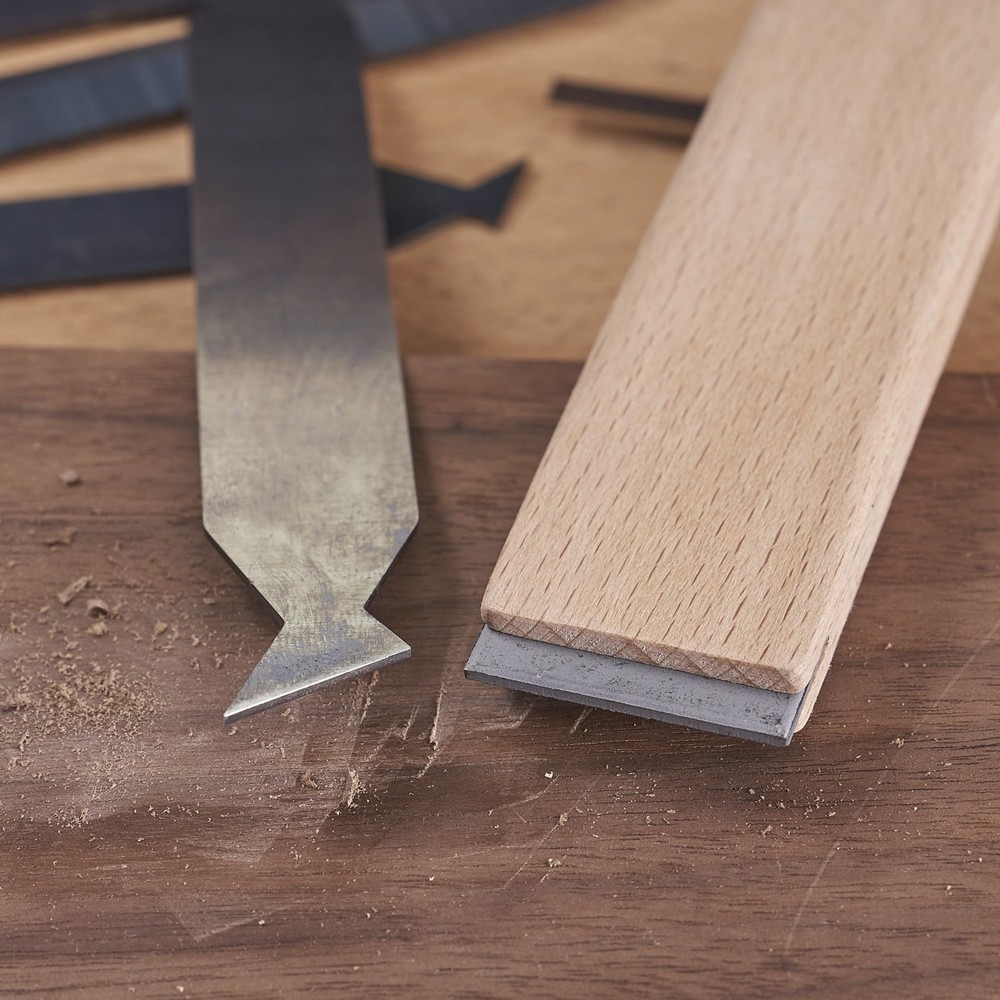 Cabinet Scraper Set & Burnisher Tool Multi-Shape Card Scraper Kit HTCSCS13 13pc