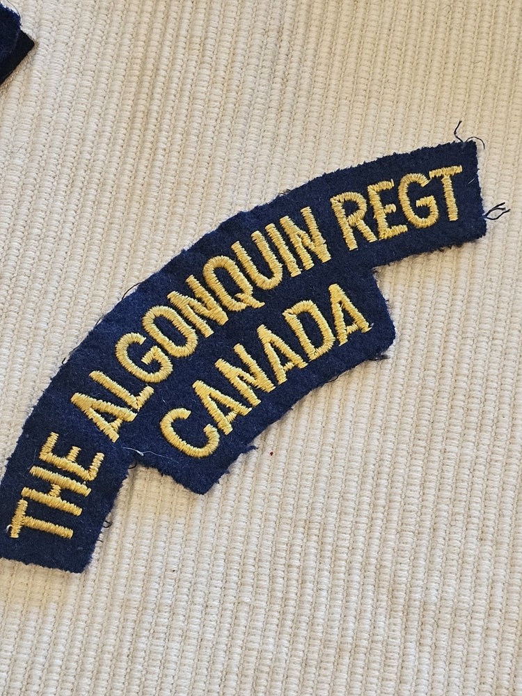 WWII British Canada Army Infantry The Algonquin Regiment Patch L@@K!!!