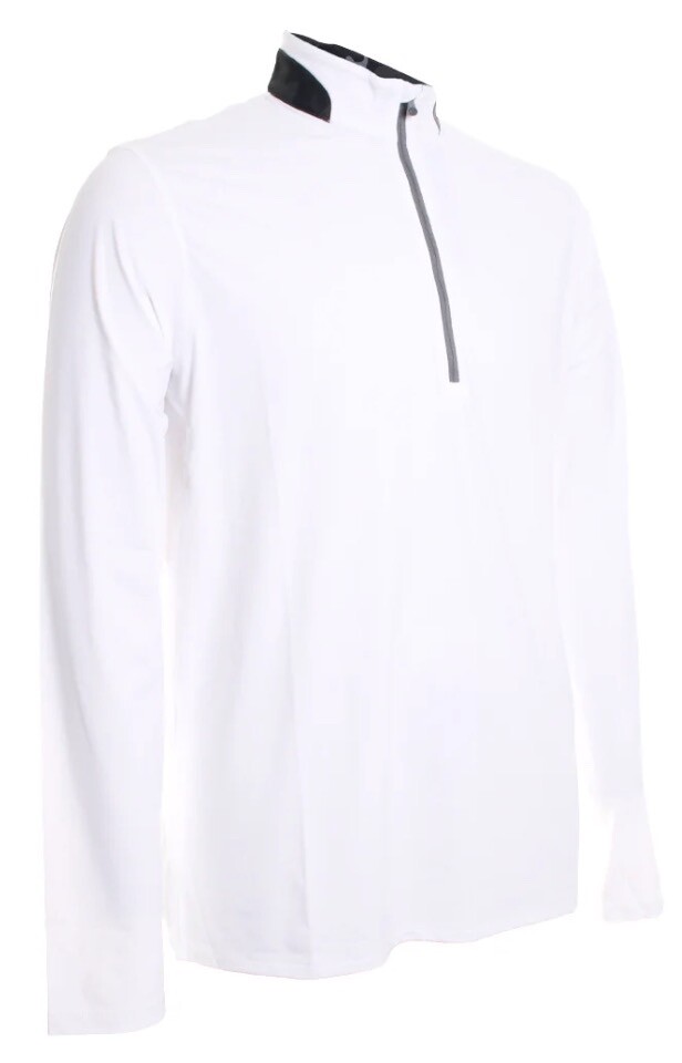 Greyson Men's Guild Sport Golf Performance 1/4 Zip Pullover White