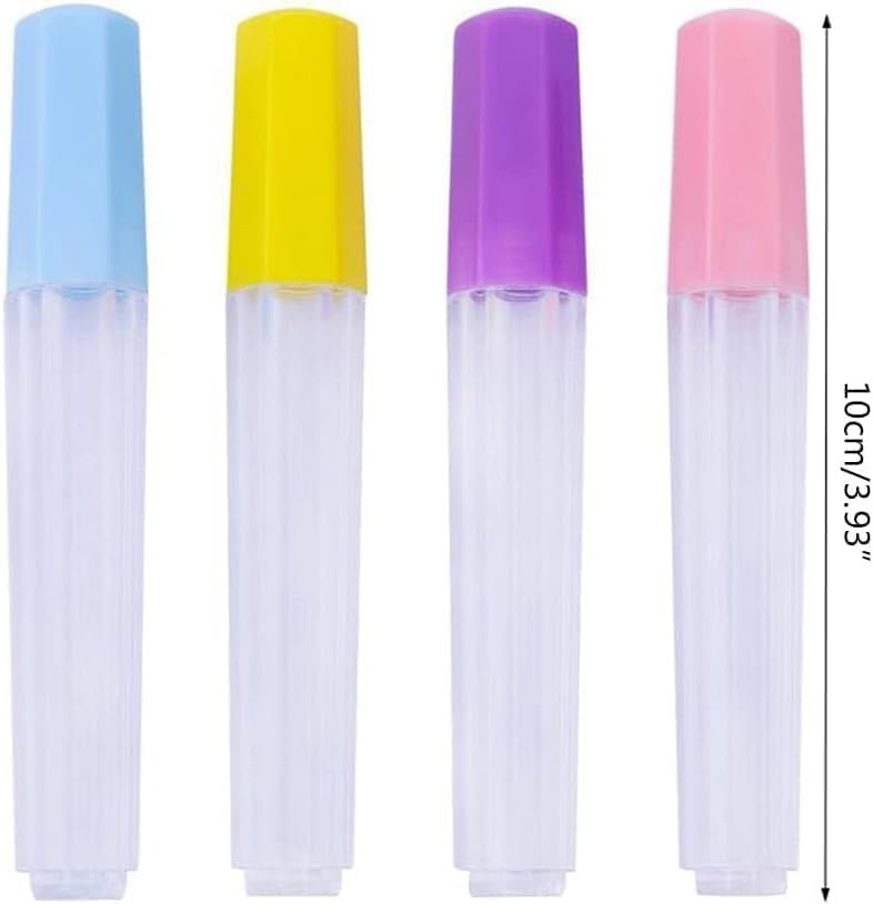 4Pcs Plastic Needle Storage Tubes, Clear Sewing Container for