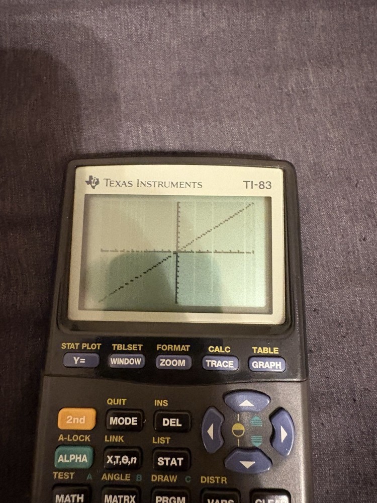 Texas Instruments TI83 Plus Calculator *TESTED & WORKING* With Cover