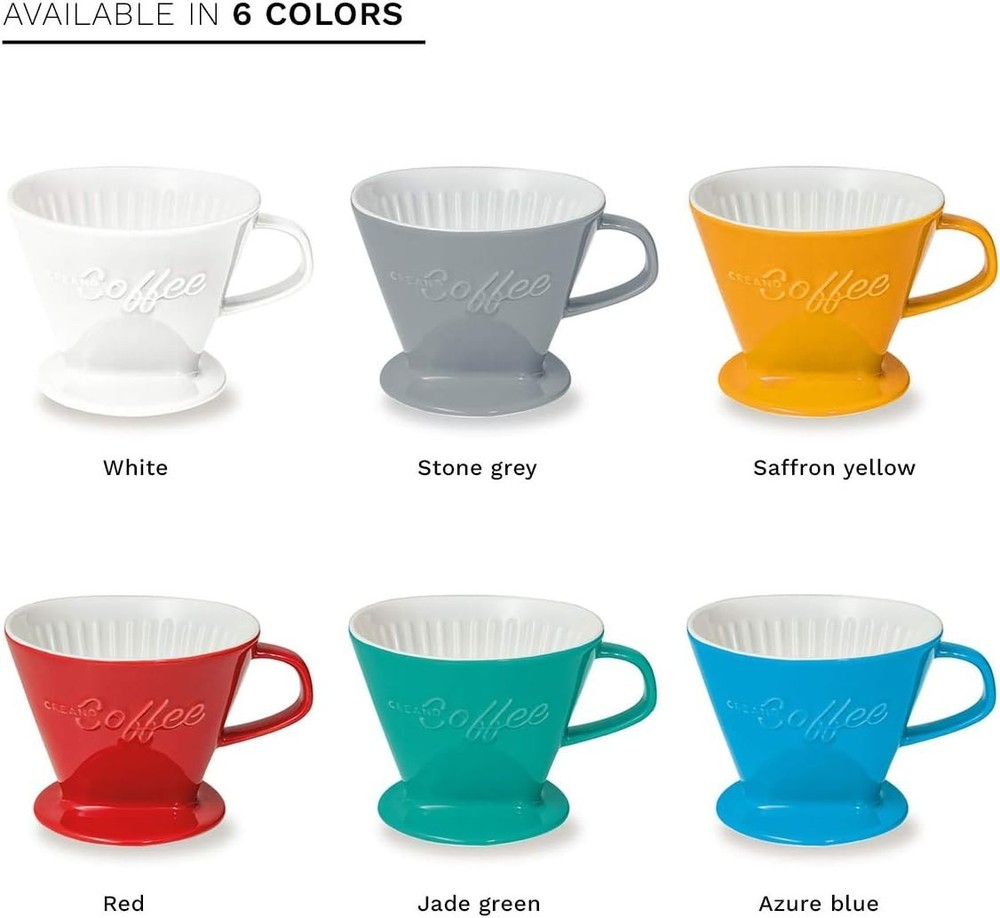 Ceramic Coffee Dripper - Stone Grey - Filter Size 4