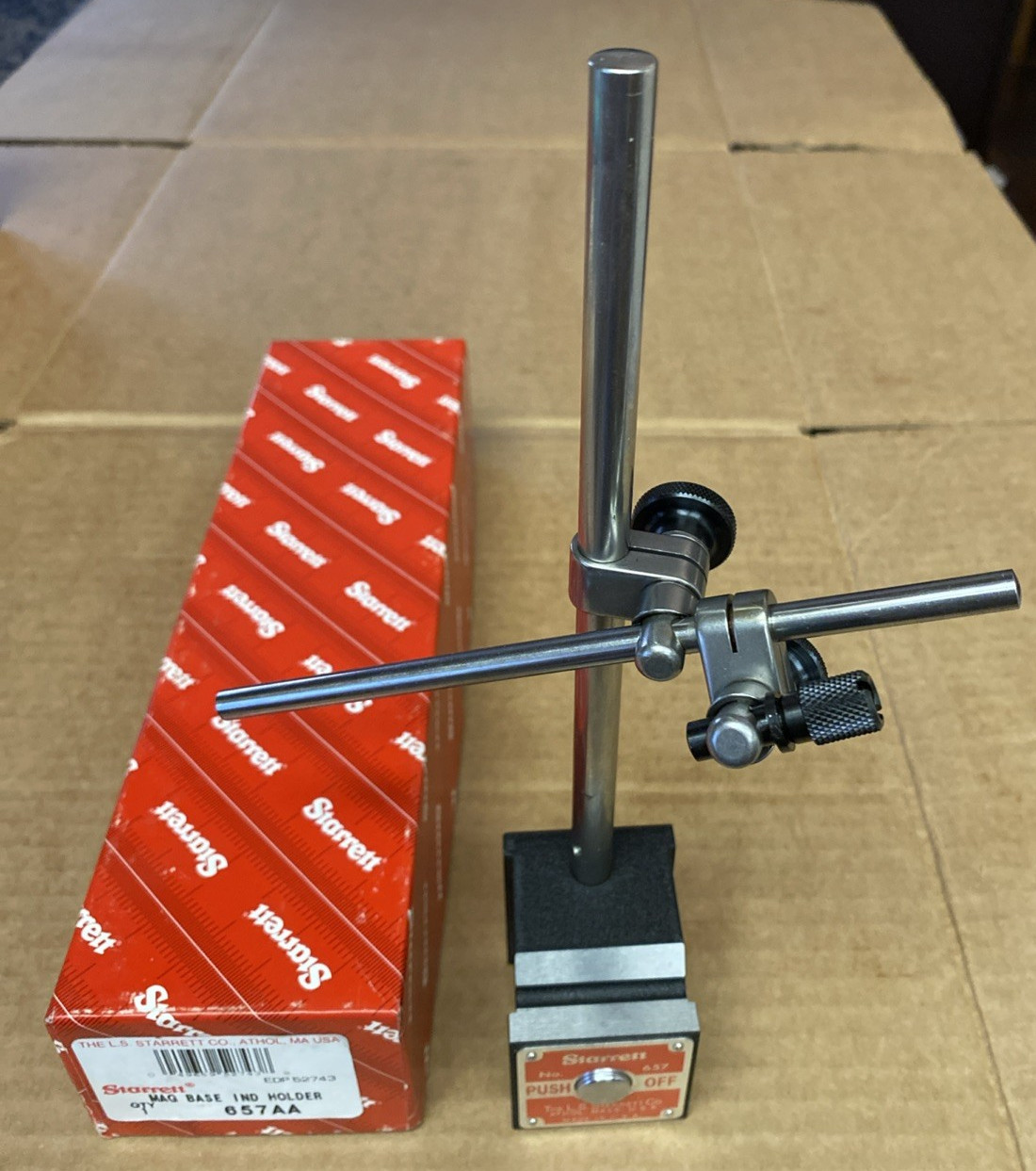 Starrett No. 657AA magnetic base 657 Complete Set Made in the U.S.A.