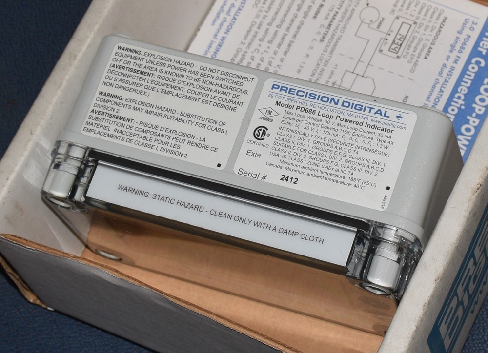 Precision Digital PD686 Loop Powered Digital Panel Meter