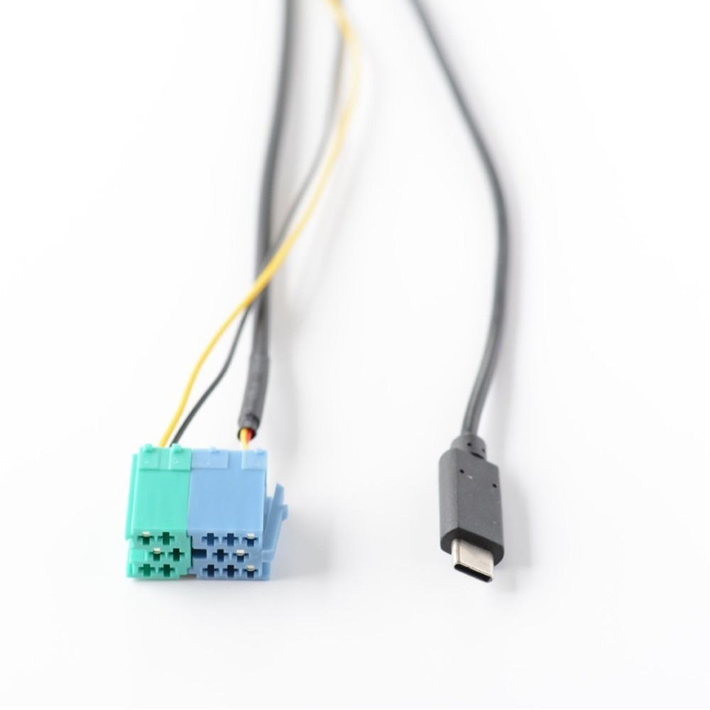 For BECKER Audio CD Player TYPEC Audio Input Cable AUX Audio+Charging Cable
