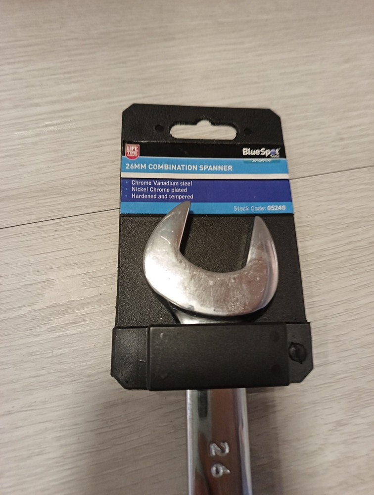 BlueSpot Spanner Size 26mm Fully Polished Chrome Vanadium