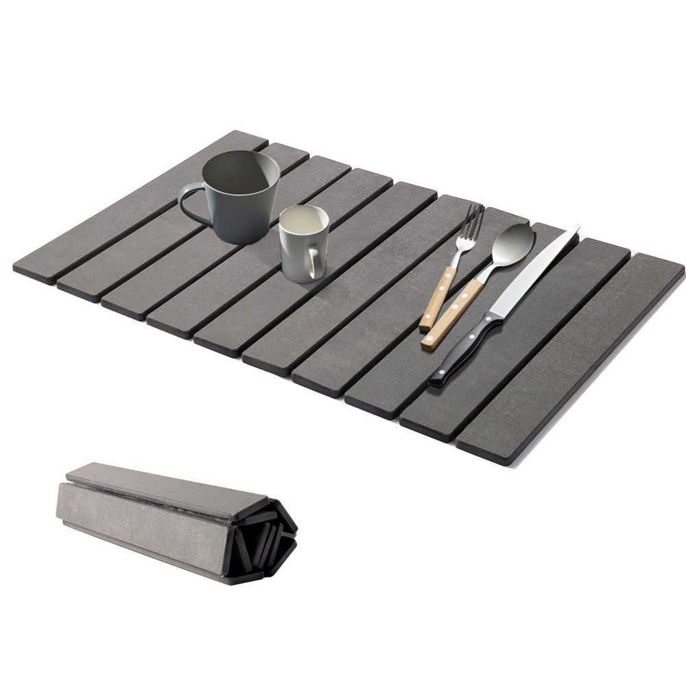 Drying Mat Stone Kitchen Counter, Foldable Stone Drying Stone for Kitchen Cou...