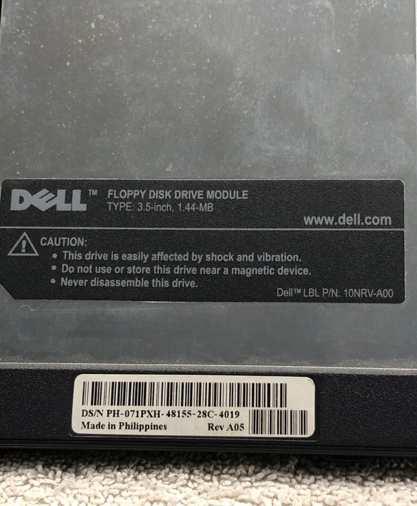 Floppy Disk Drive Module by Dell, Type: 3.5-in, 1.44-MB