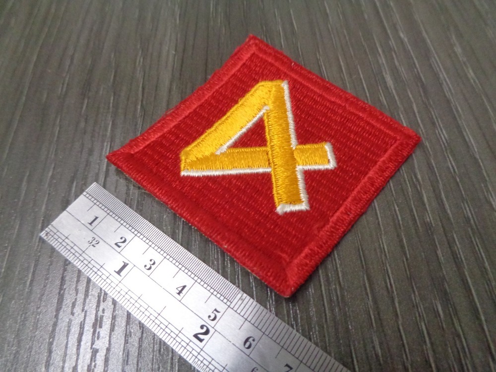 WWII USMC 4th division patch cavalry no glow SNOW BACK