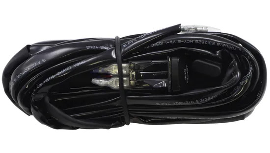 Moose LED Whip Light Wiring Harness Rocker Switch For UTV