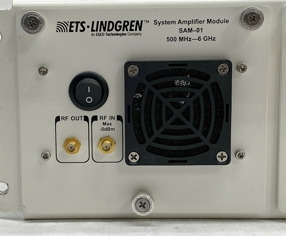 ETS Lindgren SAM-01 SAM-02 System Amplifier RF Module w/ Rack Mount Bracket