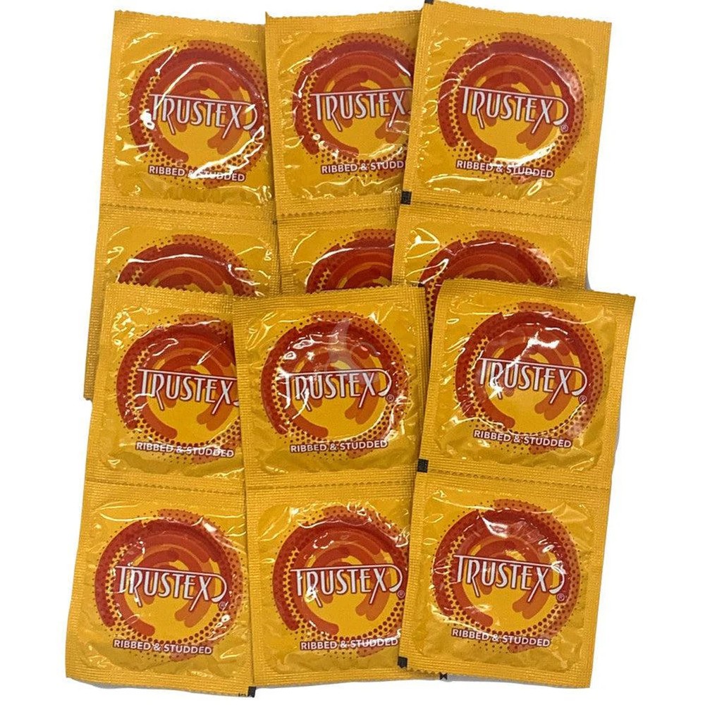 Trustex Ribbed & Studded Condoms | 12-Pack