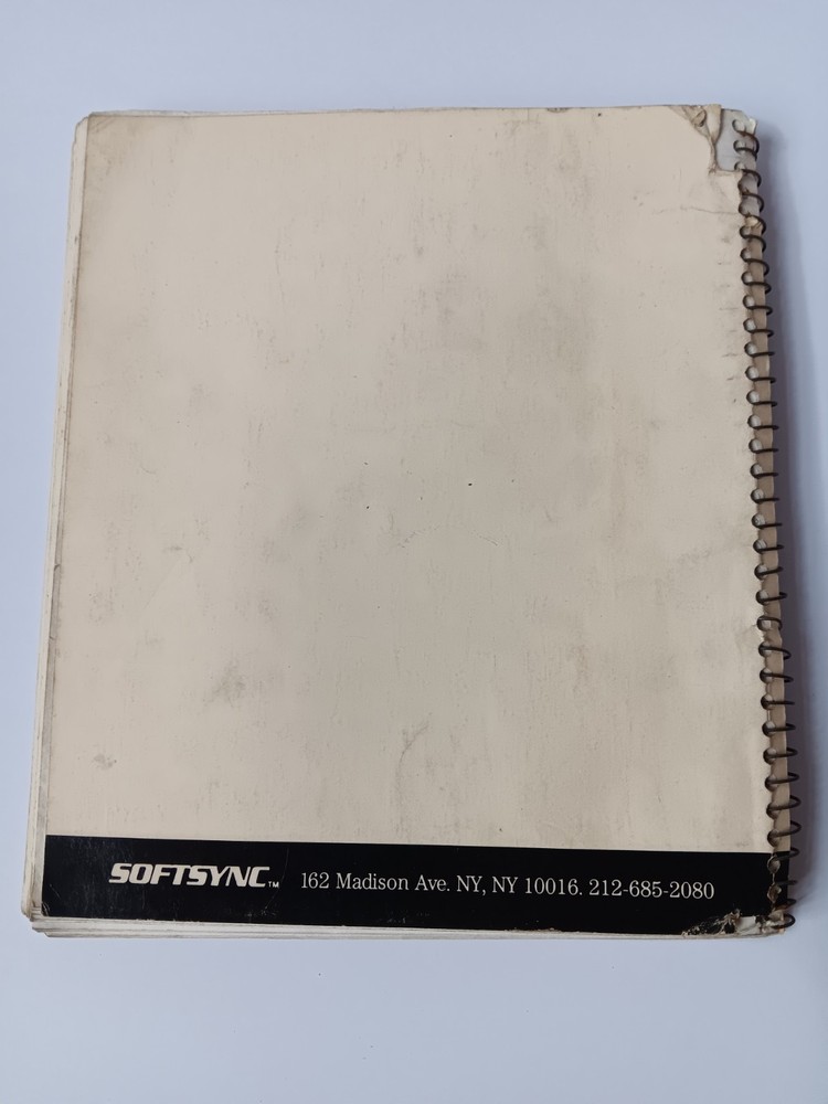 Trio The Integrated Word Processor Spreadsheet Database Manual Guide Softsync