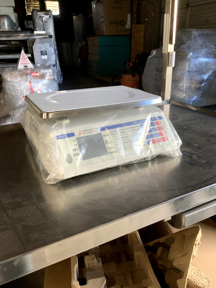Detecto D60 60lb Electronic Price Computing Scale for Grocery