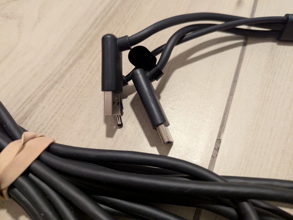OEM HTC Vive VR Headset 3-in-1 Replacement Cable 5 meter Only