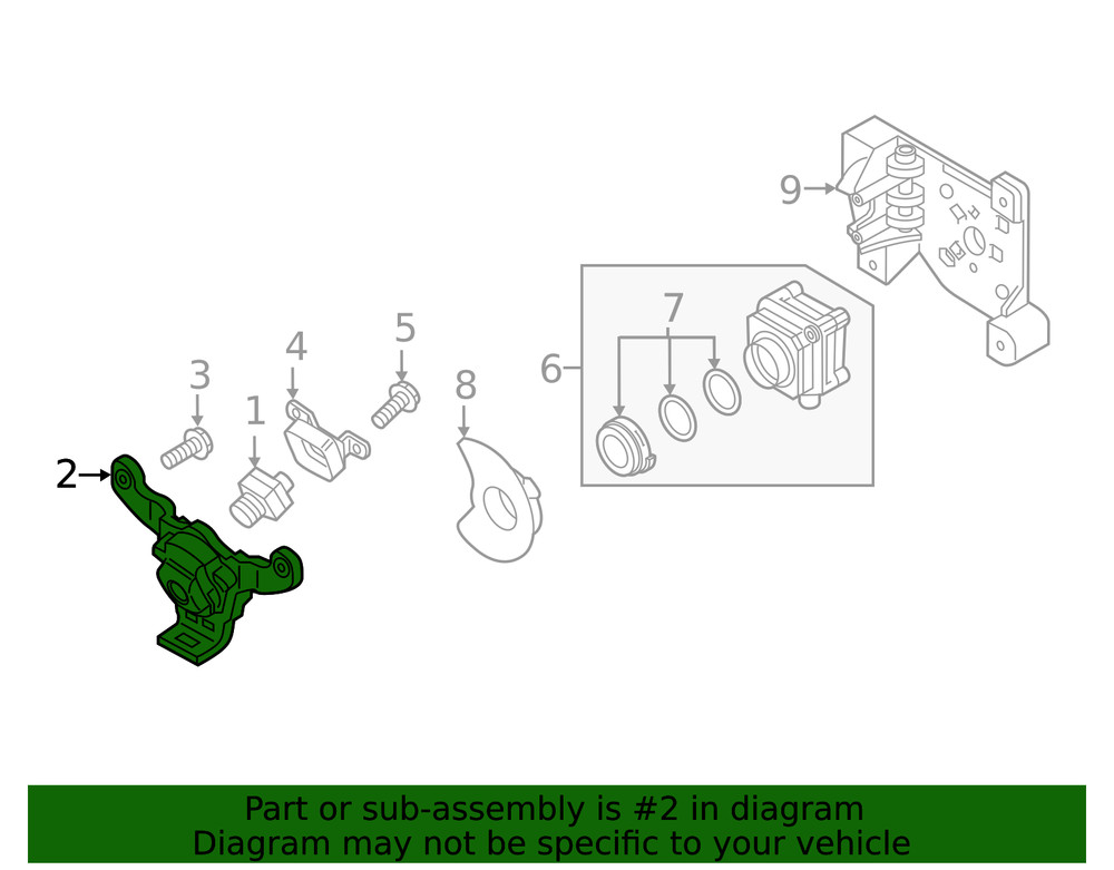 Genuine Audi Bracket 4M8-853-231