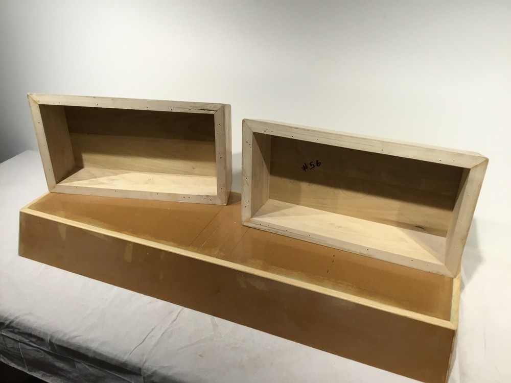 Utility sink wooden molds