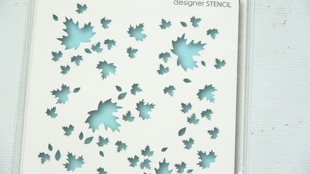 2016 Memory Box Designer Stencil Garden Falling Maple 88608