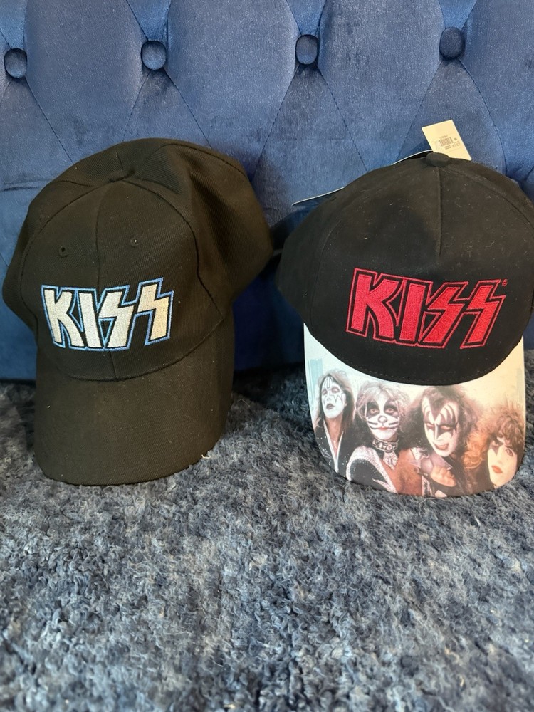 2 Kiss Hats-Rock The Nation 2004 Hat And Kiss Classic Rock Hat
