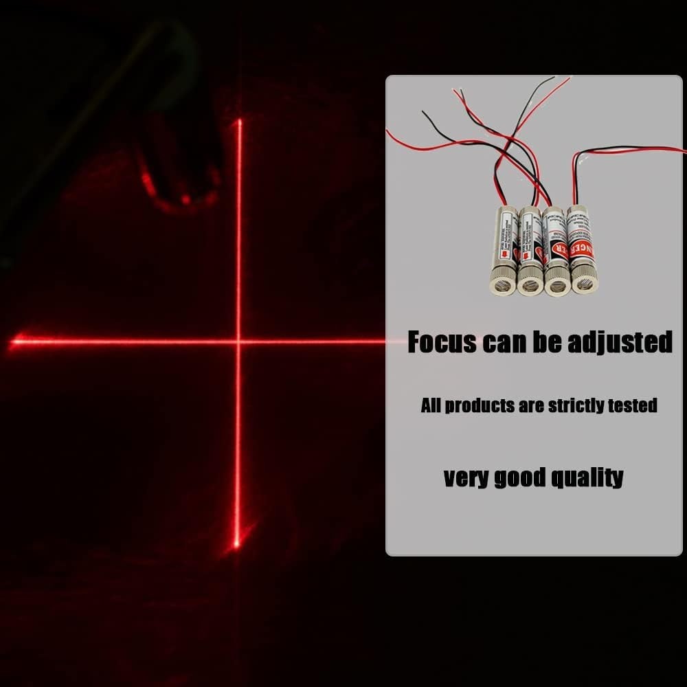 Versatile Red Laser Module Set (2 Pcs) - Adjustable Focus for Precise Targeting