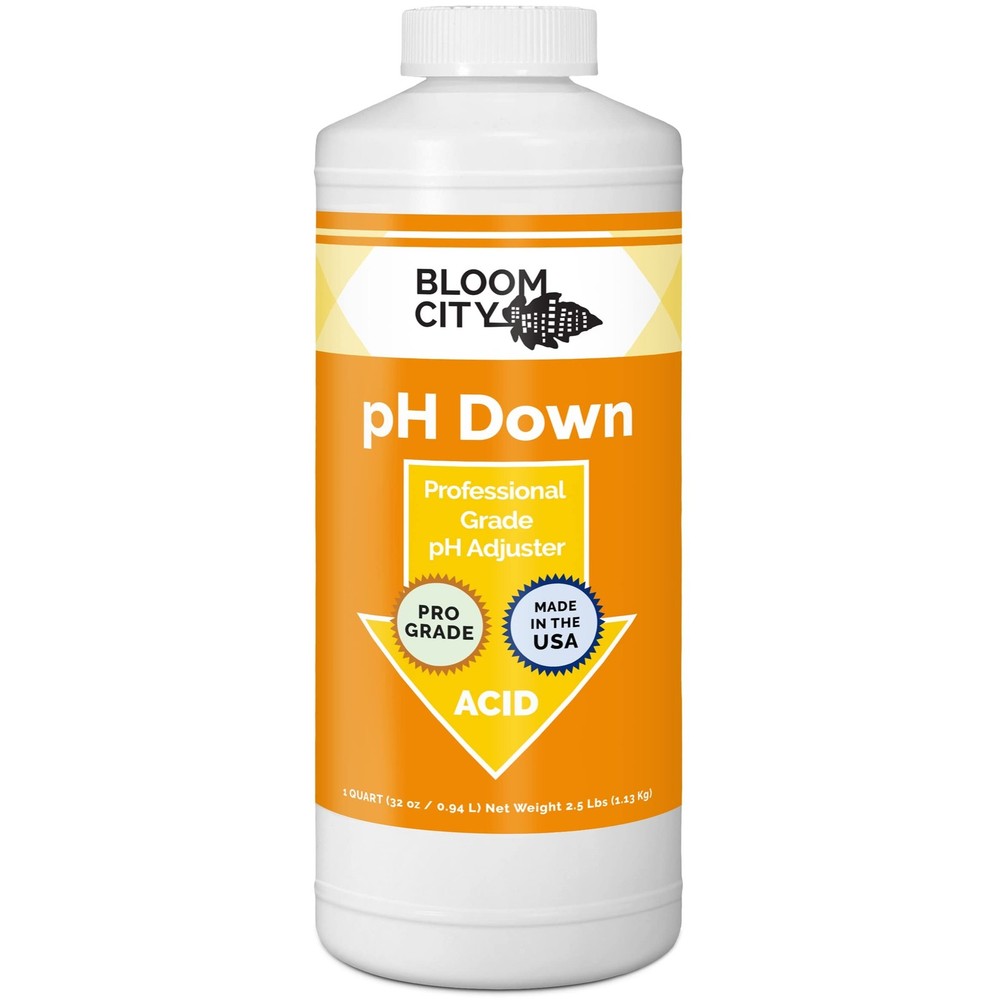 Bloom City Professional pH Down Liquid Fertilizer, Quart (32 oz) Quart (32 oz)