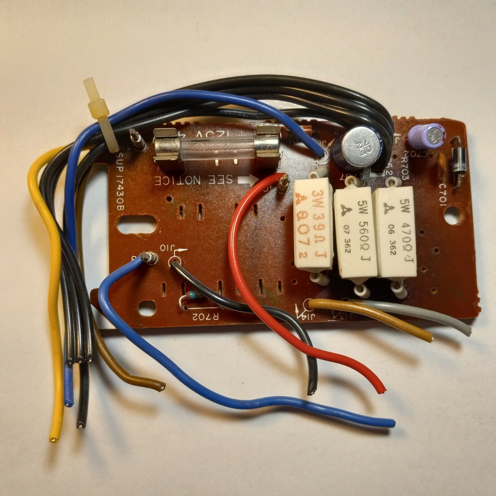 🤩 TECHNICS ⚡️ SUP17430B POWER SUPPLY PCB ⚡️ SA-404 STEREO RECEIVER