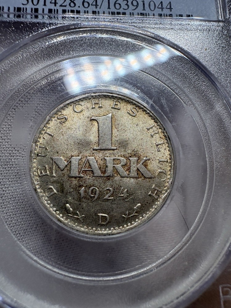 1924-D Germany 1 Mark PCGS MS64