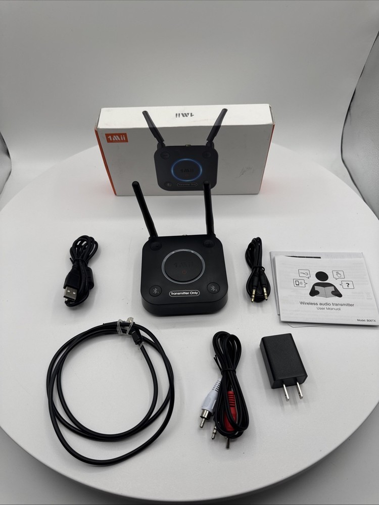 1Mii B06TX Bluetooth 5.3 Transmitter for TV to Wireless Headphone/Speaker